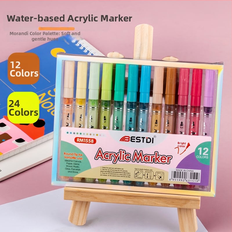 RM-1558 sada markerov, plastové puzdro, balené v PET krabici, tlačené logo, licencovateľná súkromná značka