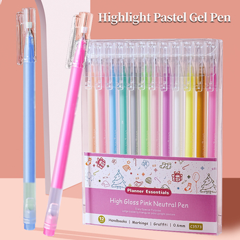 Pastel gelpildspalva ar lielu ietilpību, augsta spīduma izskats, plastmasas korpuss, neizdzēšama