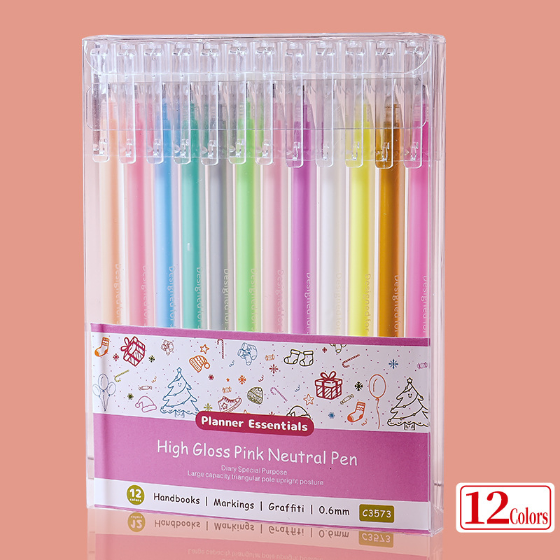 Pastel gelpildspalva ar lielu ietilpību, augsta spīduma izskats, plastmasas korpuss, neizdzēšama