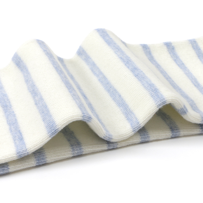 Deti kolenné chrániče s ponožkami na plazenie, priedušná combed bavlna, jacquard pletenie, stredná výška trubice, pruhy alebo jednofarebný vzor