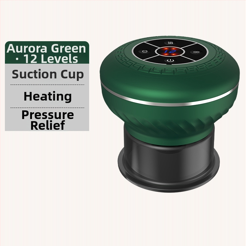 Elektrisks vakuuma apstrādes ierīce ar apkures skrāpēšanas masāžu HS-011, ABS materiāls, uzlādes barošanas režīms, pogu kontrole, temperatūras diapazons 35-50°C