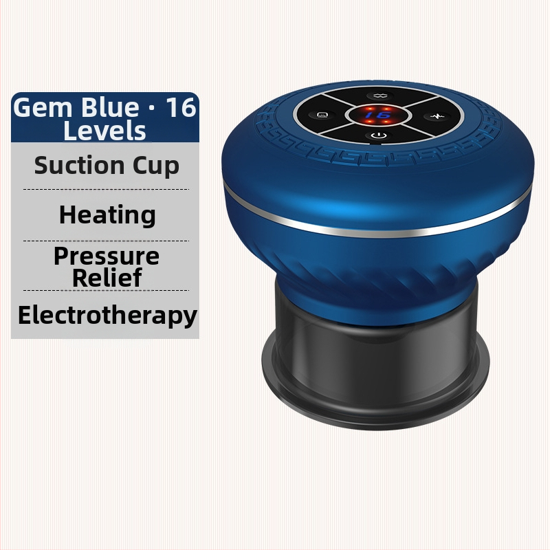 Elektrisks vakuuma apstrādes ierīce ar apkures skrāpēšanas masāžu HS-011, ABS materiāls, uzlādes barošanas režīms, pogu kontrole, temperatūras diapazons 35-50°C