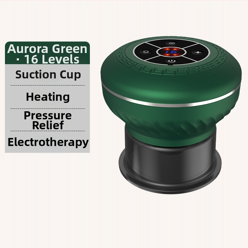 Elektrisks vakuuma apstrādes ierīce ar apkures skrāpēšanas masāžu HS-011, ABS materiāls, uzlādes barošanas režīms, pogu kontrole, temperatūras diapazons 35-50°C