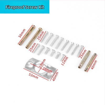 Ugniages durų rankena iš nerūdijančio plieno su apvaliu vamzdžio profiliu – CB-SIA, rankena su spyna ugniams durims ir evakuacijai, šiuolaikiškas minimalistinis stilius