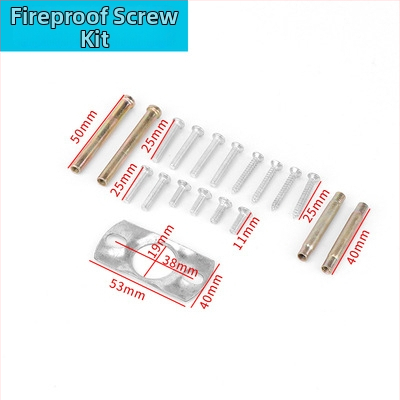 Ugniages durų rankena iš nerūdijančio plieno su apvaliu vamzdžio profiliu – CB-SIA, rankena su spyna ugniams durims ir evakuacijai, šiuolaikiškas minimalistinis stilius