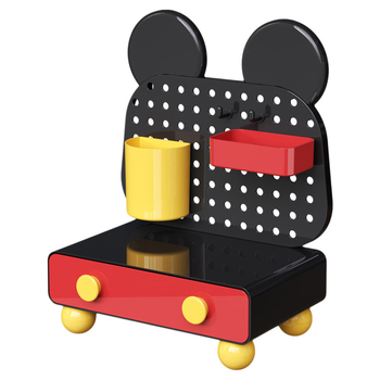 Prozirna kutija za stolnu pohranu 8701, plastika, 18L kapaciteta, Višenamjenski organizator za kozmetiku i uredski pribor, Cartoon sladak stil, Pogodna za dnevni boravak, spavaću sobu i radnu sobu