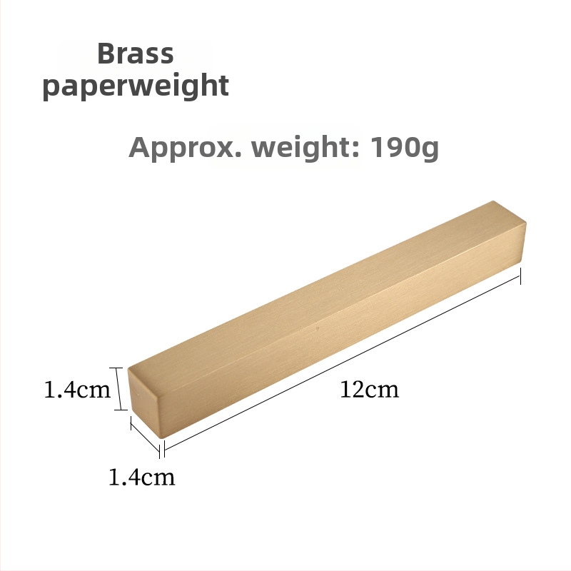 Copper Shantang varinis Paperweight ir šepetėlių laikiklis kaligrafijai, stalo dekoras, Modelis: Paperweight