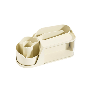 Okretni organizator olovaka s odjeljcima — plast PS+PET+PP, kapacitet 2 L, višenamjenski stolni organizator, moderan minimalistički stil