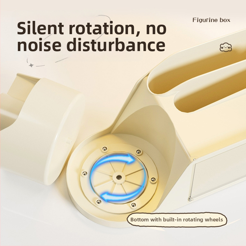 Okretni organizator olovaka s odjeljcima — plast PS+PET+PP, kapacitet 2 L, višenamjenski stolni organizator, moderan minimalistički stil