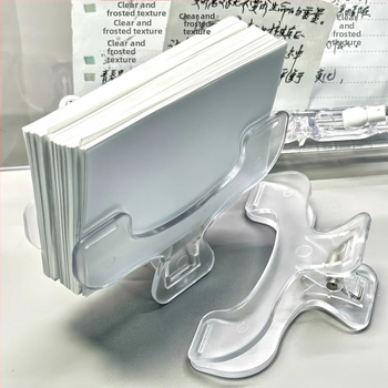 Akrilo klipsas užrašams ir knygoms, plastmasinė konstrukcija, studentams