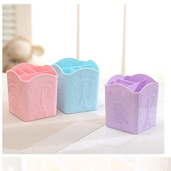 Lanqino New Pen Holder – stalinis organizatorius manikiūro priemonėms su keturiais skyriais