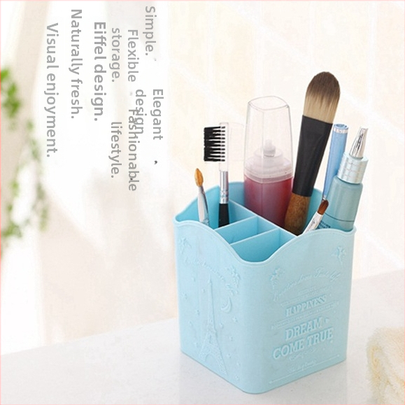 Lanqino New Pen Holder – stalinis organizatorius manikiūro priemonėms su keturiais skyriais