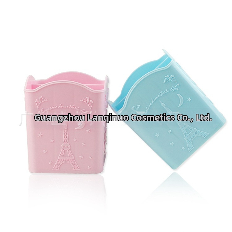 Lanqino New Pen Holder – stalinis organizatorius manikiūro priemonėms su keturiais skyriais