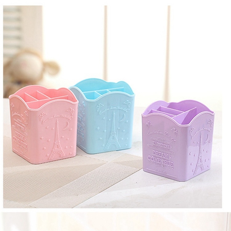 Lanqino New Pen Holder – stalinis organizatorius manikiūro priemonėms su keturiais skyriais