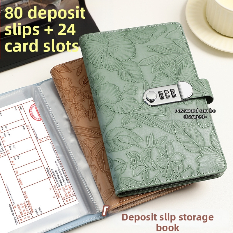 Boguan Išgraviruotas spaudimo depozitų laikiklis, modelis FDPJJ-001, minkšta oda, individualus logotipas