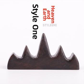 Medinis rašiklio ir šepetėlio laikiklis, Five Finger Mountain modelis, prekės kodas 521, kaligrafijos aksesuaras, pritaikymas galimas