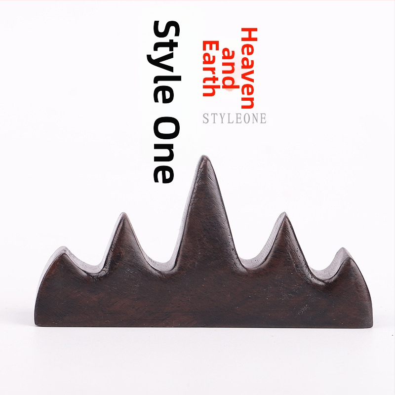 Medinis rašiklio ir šepetėlio laikiklis, Five Finger Mountain modelis, prekės kodas 521, kaligrafijos aksesuaras, pritaikymas galimas