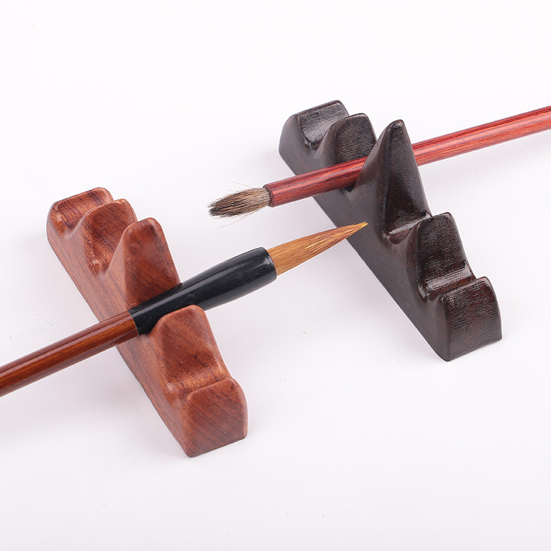 Medinis rašiklio ir šepetėlio laikiklis, Five Finger Mountain modelis, prekės kodas 521, kaligrafijos aksesuaras, pritaikymas galimas