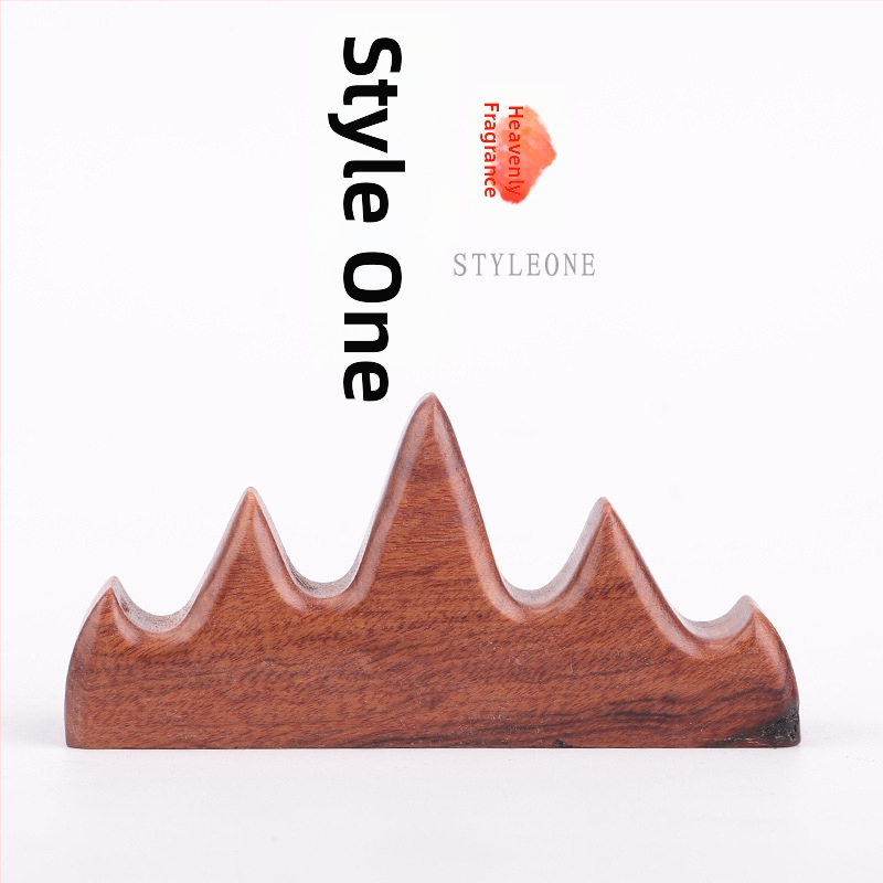 Medinis rašiklio ir šepetėlio laikiklis, Five Finger Mountain modelis, prekės kodas 521, kaligrafijos aksesuaras, pritaikymas galimas