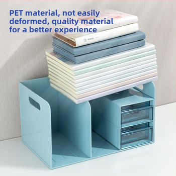 Deli PK110 3 lygių plastikinis biuro failų laikiklis