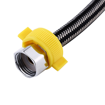 Ανοξείδωτος σωλήνας με πλεγμένη από σύρμα επένδυση για βρύση και θερμοσίφωνα, DN15, 1.0 MPa, -15 έως 90°C, με βιδωτή σύνδεση