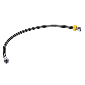 Ανοξείδωτος σωλήνας με πλεγμένη από σύρμα επένδυση για βρύση και θερμοσίφωνα, DN15, 1.0 MPa, -15 έως 90°C, με βιδωτή σύνδεση