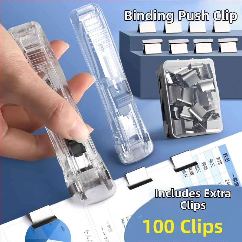 Push Clip failų dėklas – biuro reikmenys dokumentams, įprasta medžiaga