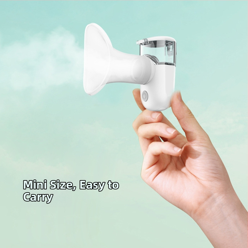 Kaasaskantav käsihoidja nano-pritsmete silmade niisutaja, mudel AM-8007; udu kestus kuni 10 s; 1. käik; külm pihustus; sisseehitatud aku 100–300 mAh