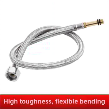 304 rozsdamentes acél pléti tömlő meleg- és hideg víz beömlőhöz csaphoz, 1,6 MPa, 0-99°C, kézi szerelés, Dafeng, modern stílus