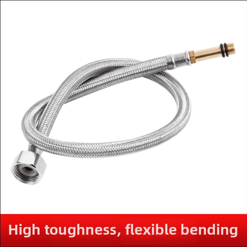 304 rozsdamentes acél pléti tömlő meleg- és hideg víz beömlőhöz csaphoz, 1,6 MPa, 0-99°C, kézi szerelés, Dafeng, modern stílus