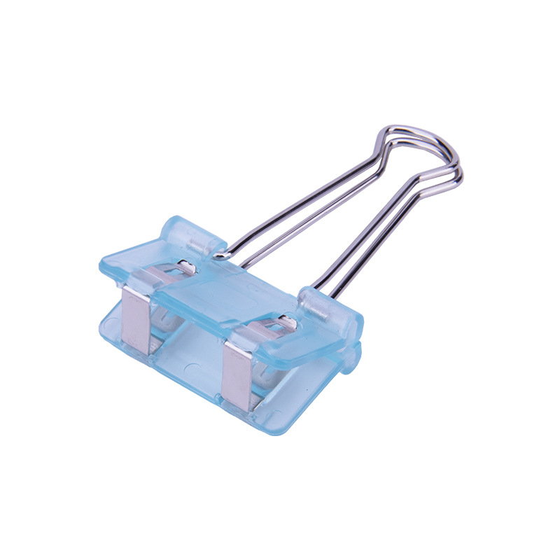 Цветен клип с дълга опашка за държач на бележки, пластмаса и метал, многофункционален организатор за билети и документи