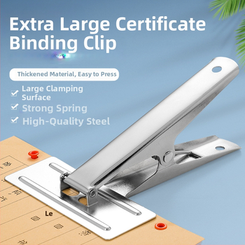 Klip na faktúry pre účtovné dokumenty - Nerezová oceľ, model 0001, Jednorazové balenie