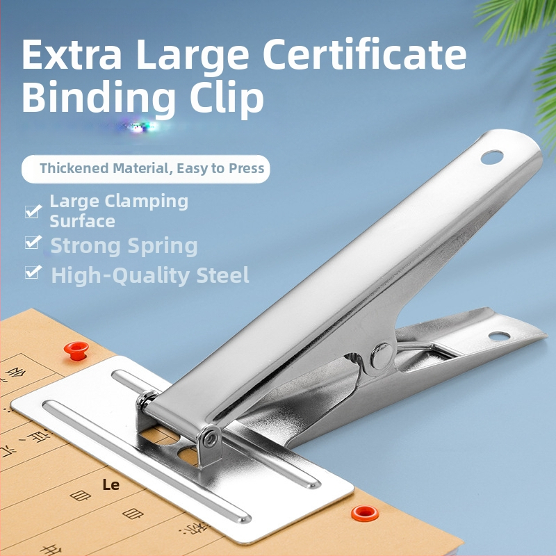 Klip na faktúry pre účtovné dokumenty - Nerezová oceľ, model 0001, Jednorazové balenie