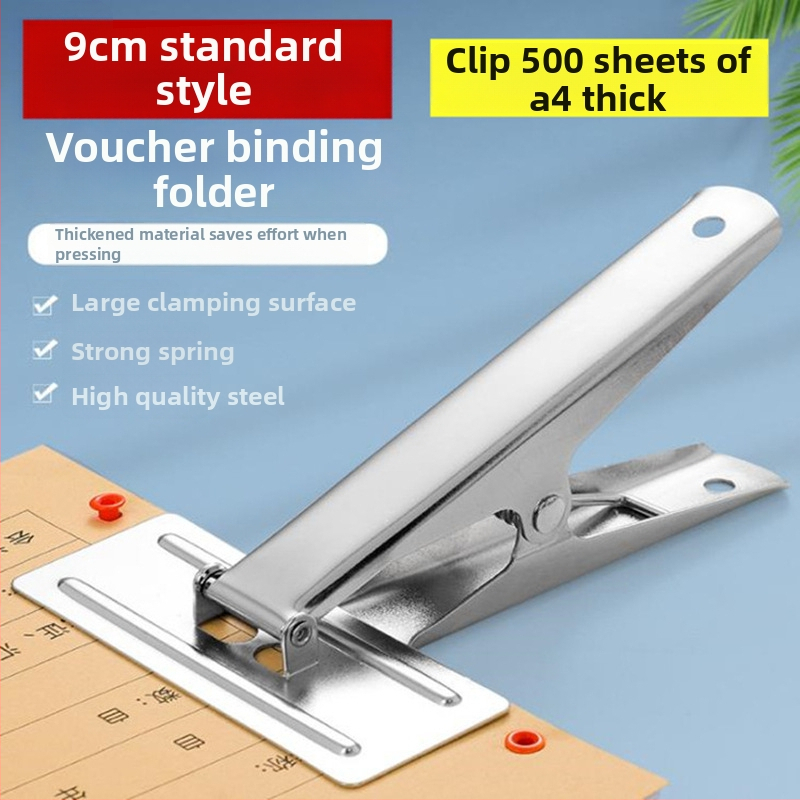 Klip na faktúry pre účtovné dokumenty - Nerezová oceľ, model 0001, Jednorazové balenie