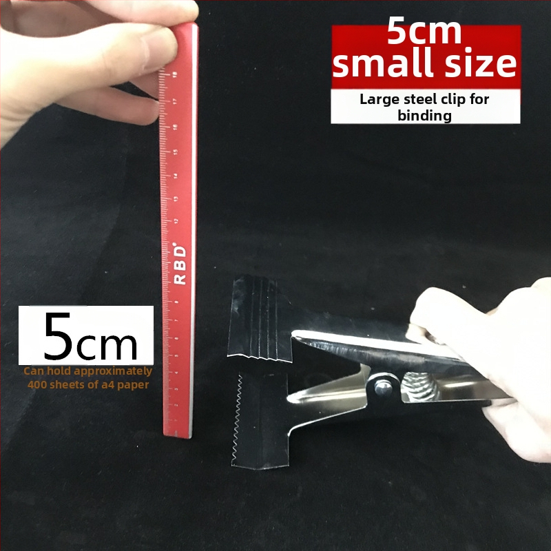 Klip na faktúry pre účtovné dokumenty - Nerezová oceľ, model 0001, Jednorazové balenie