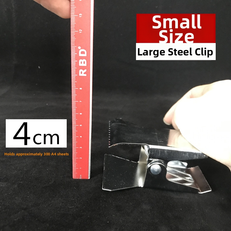 Klip na faktúry pre účtovné dokumenty - Nerezová oceľ, model 0001, Jednorazové balenie