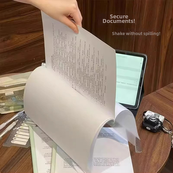 Dokumentų byla su traukimo strypo klipu, PP medžiaga, sustiprinta konstrukcija, logotipo spausdinimo galimybė