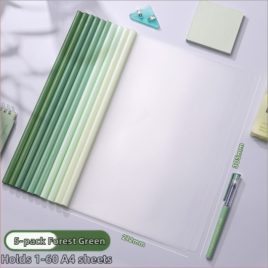 Dokumentų byla su traukimo strypo klipu, PP medžiaga, sustiprinta konstrukcija, logotipo spausdinimo galimybė