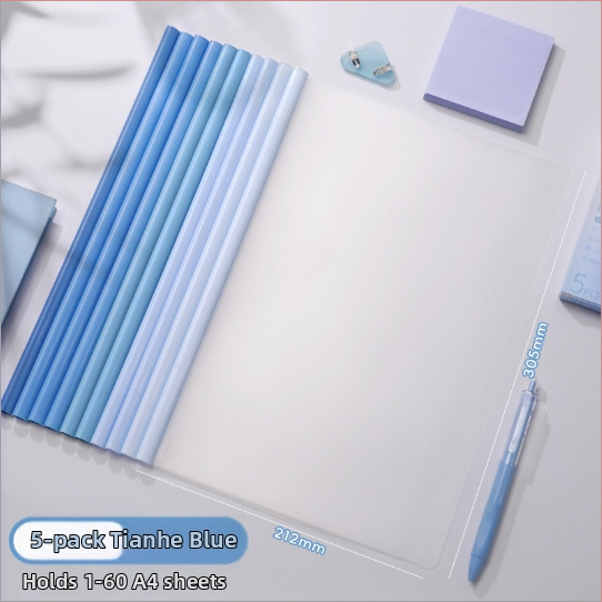 Dokumentų byla su traukimo strypo klipu, PP medžiaga, sustiprinta konstrukcija, logotipo spausdinimo galimybė