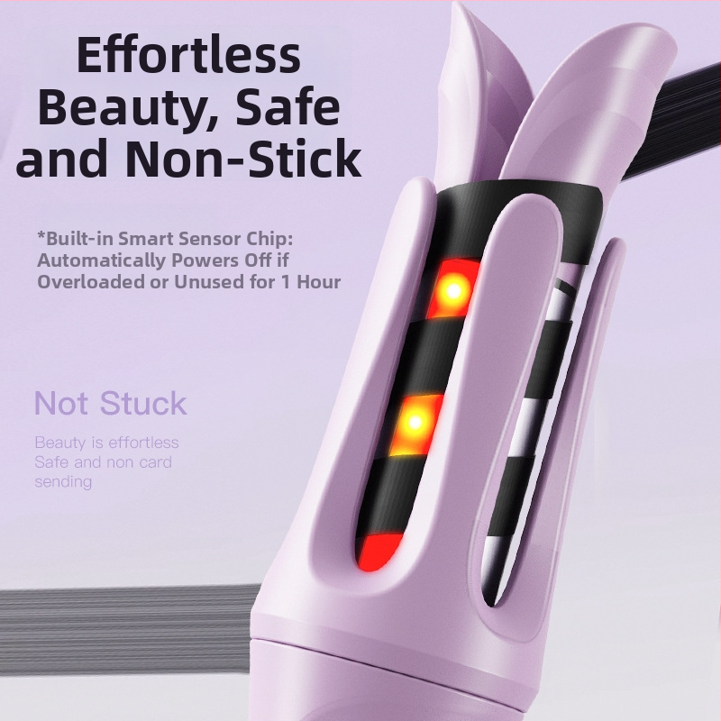 Automaatne juuksekeeraja titani-turmaliin kattega, 4 temperatuurirežiimi, 35W, 220V, juhega toiteallikas