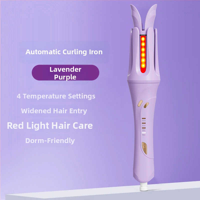 Automatinis plaukų garbanavimo prietaisas su titano-turmalino danga, 4 temperatūros režimai, 35W, 220V, laidinis