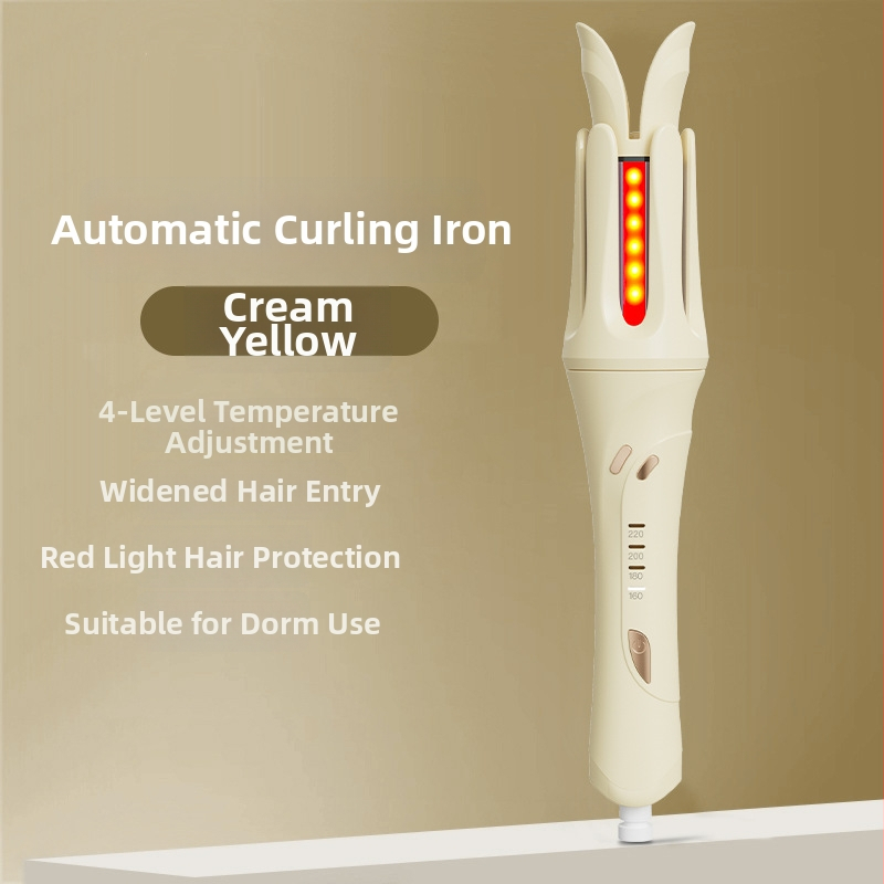 Automatinis plaukų garbanavimo prietaisas su titano-turmalino danga, 4 temperatūros režimai, 35W, 220V, laidinis