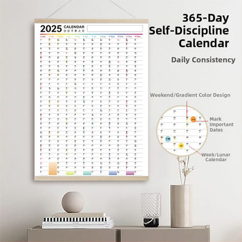 Sienos kalendorius savarankiškumui, kietas viršelis, specialus popierius, visas metus, paprastas ir šiuolaikiškas dizainas