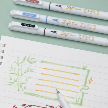 BESTDI Mekano četkasto pero RM-1583 za umjetnički dnevnik, tanke linije, mek vrh i kaligrafija