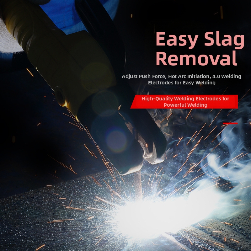 André suvirinimo elektrodai iš anglinio plieno, atsparūs dilimui, modeliai J422/J507/A102, korpuso skersmenys 2,5/3,2/4,0 mm