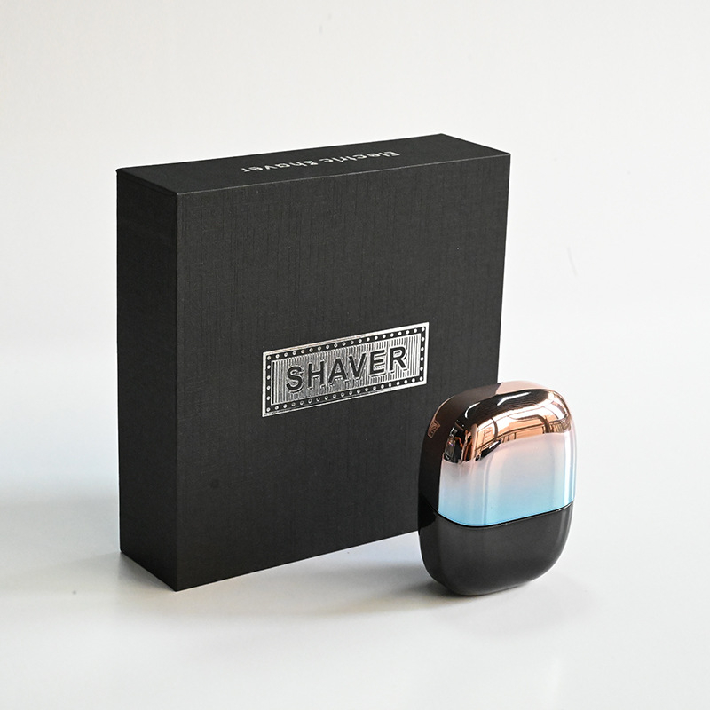 Nešiojamas elektrinės skutimosi priemonės su dviejų ašmenų rotacine galvute, plūduriuojanti galvutė, LED ekranas, įmontuota baterija, 60+ min veikimo laikas