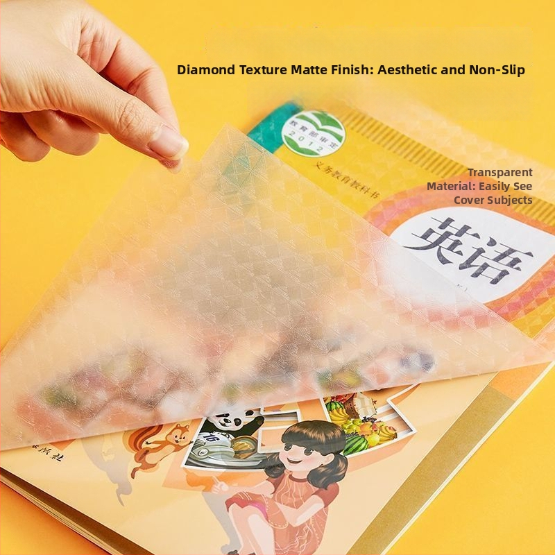 Caurspīdīgs skolēnu grāmatu vāciņš, no plastmasas, piemērots dāvanai