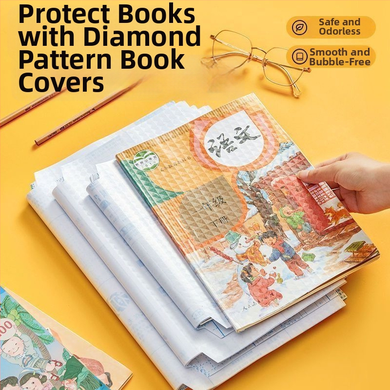 Permatomas knygų dangtelis studentams, iš plastiko, tinkamas kaip dovana