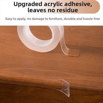 Mēbelēm paredzēts PVC stūru aizsargs, caurspīdīgs, 2 mm biezums, garumi 1/2/3/5 m