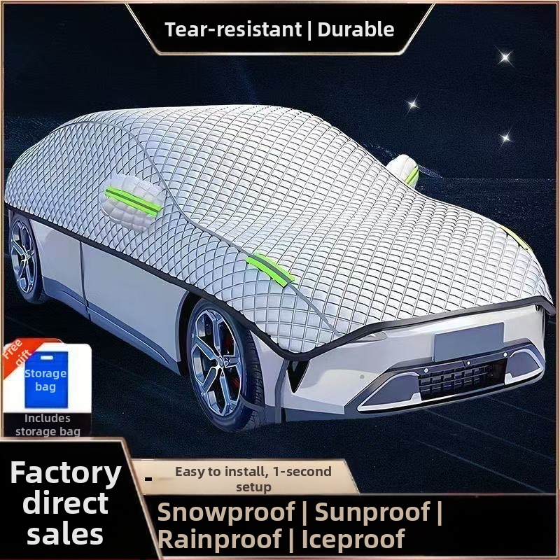 Autokate, tugevdatud, Oxford-kangast, rahe kaitse, päikesekaitse ja soojusisoleerimine, universaalne sobivus